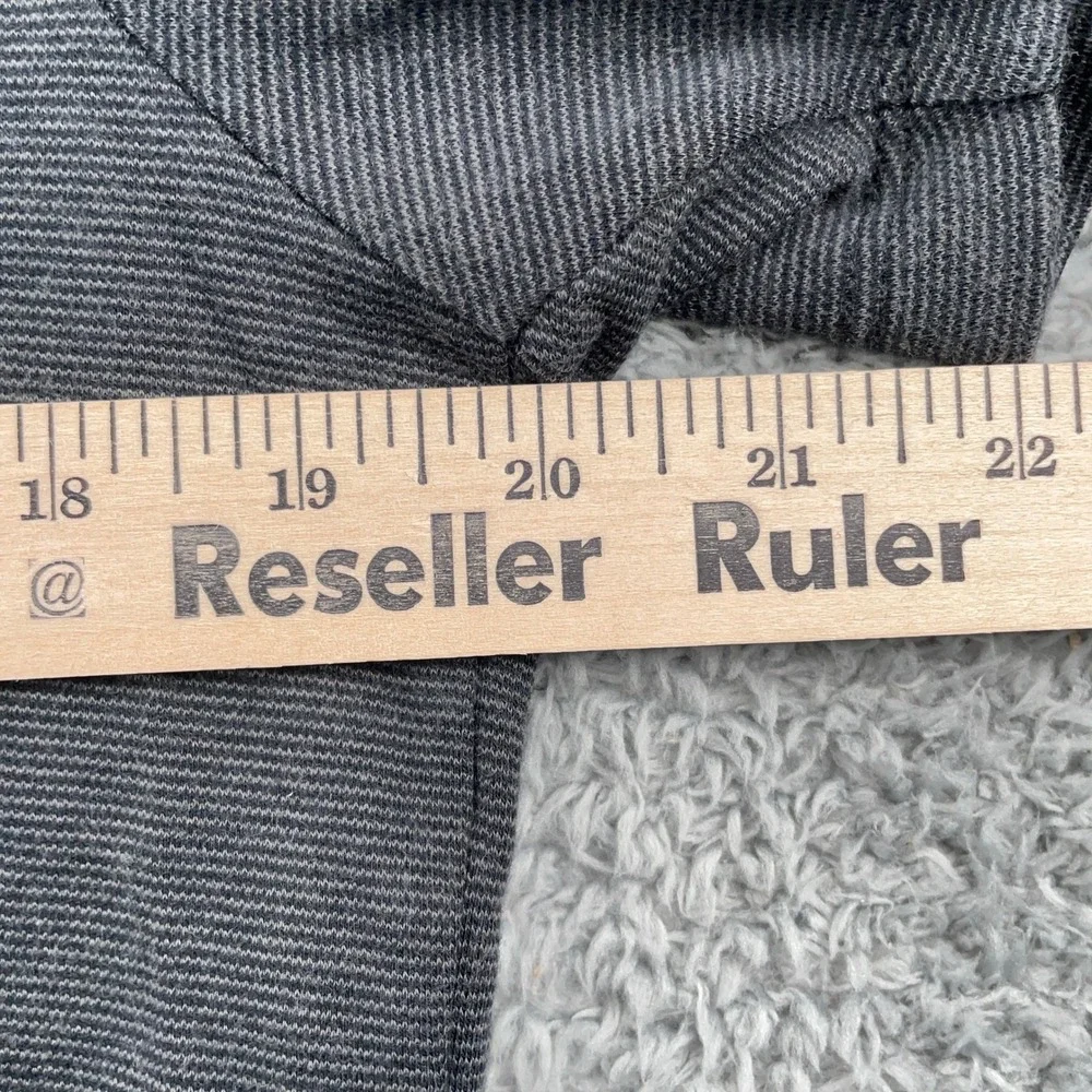 Banana Republic Shirt Mens Medium Gray Polo Striped Short Sleeve Cotton Golf